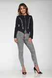 C6169 Navy Blue Military Jacket