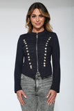 C6169 Navy Blue Military Jacket
