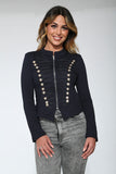 C6169 Navy Blue Military Jacket