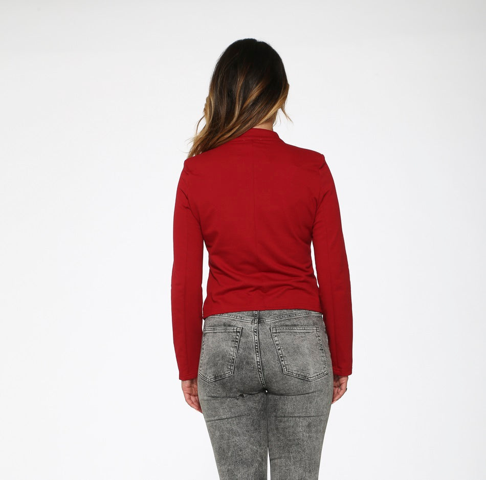 C6169 Red Military Jacket