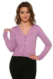 0101 V-Neck Cardigan in Lavender