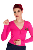 0104 Bird & Rose Cardigan in Pink