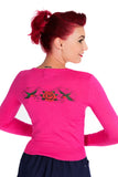 0104 Bird & Rose Cardigan in Pink