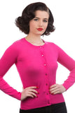 0202 Crewneck Cardigan in Pink
