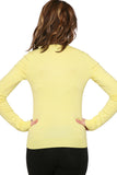 0202 Crewneck Cardigan in Yellow