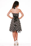 0211 Minnie Halter Dress in Black