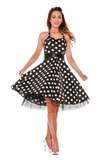 0211 Minnie Halter Dress in Black
