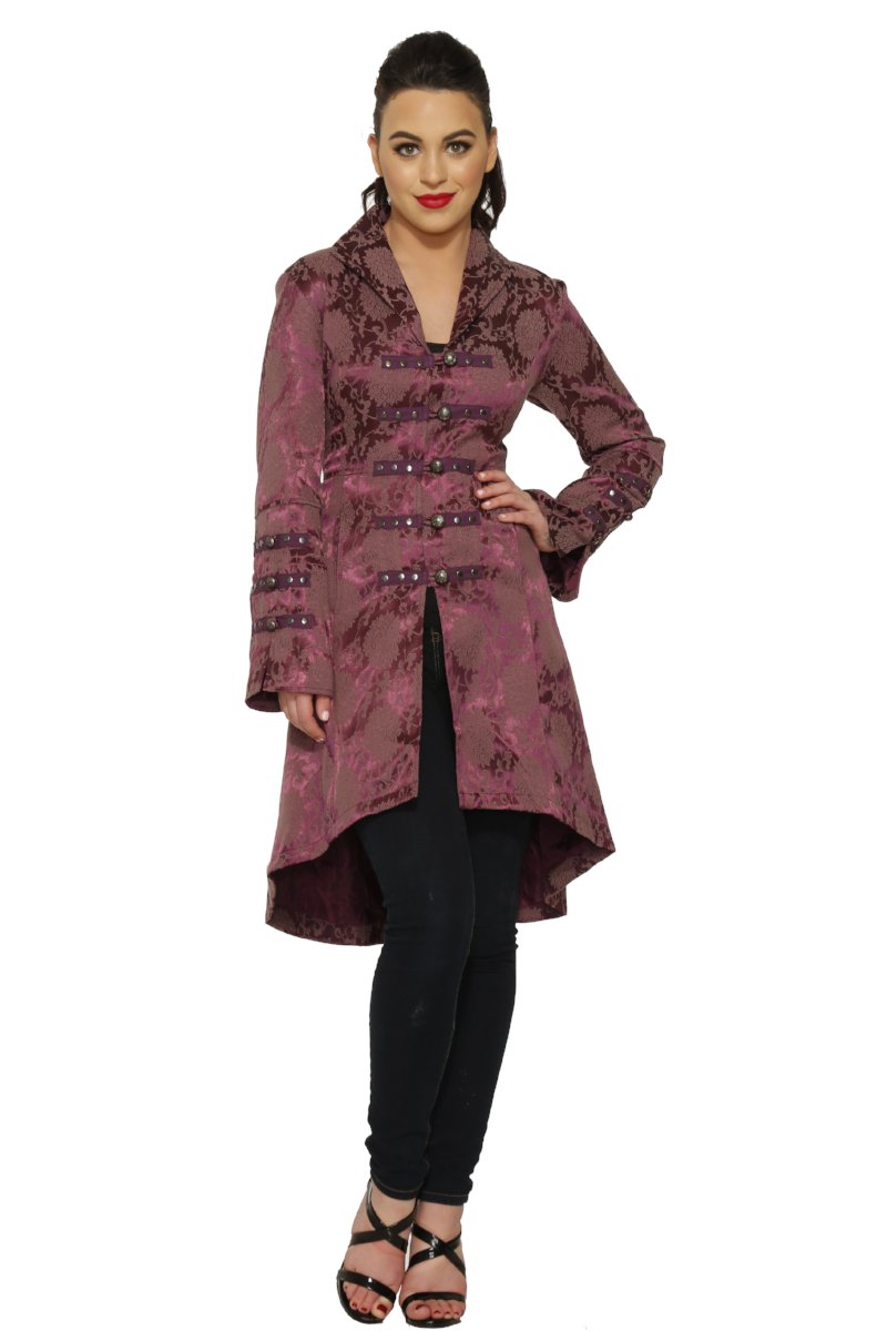 0303 Midnight Stroll Coat in Purple
