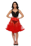 0628 Princess Petticoat in Red