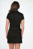 10110 Black Gothic Rope Dress