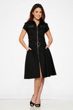 10220 Black Detention Long Dress
