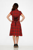 10221 Red Plaid Detention Dress