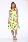 20101 Yellow Lemon Swing Dress