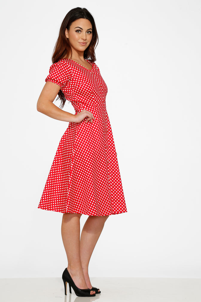 20231 Red White Polka Dot Dress US 16 20231 Red White Polka Dot Dress US 16