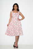 20370 Pink Floral Dress