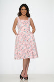 20370 Pink Floral Dress