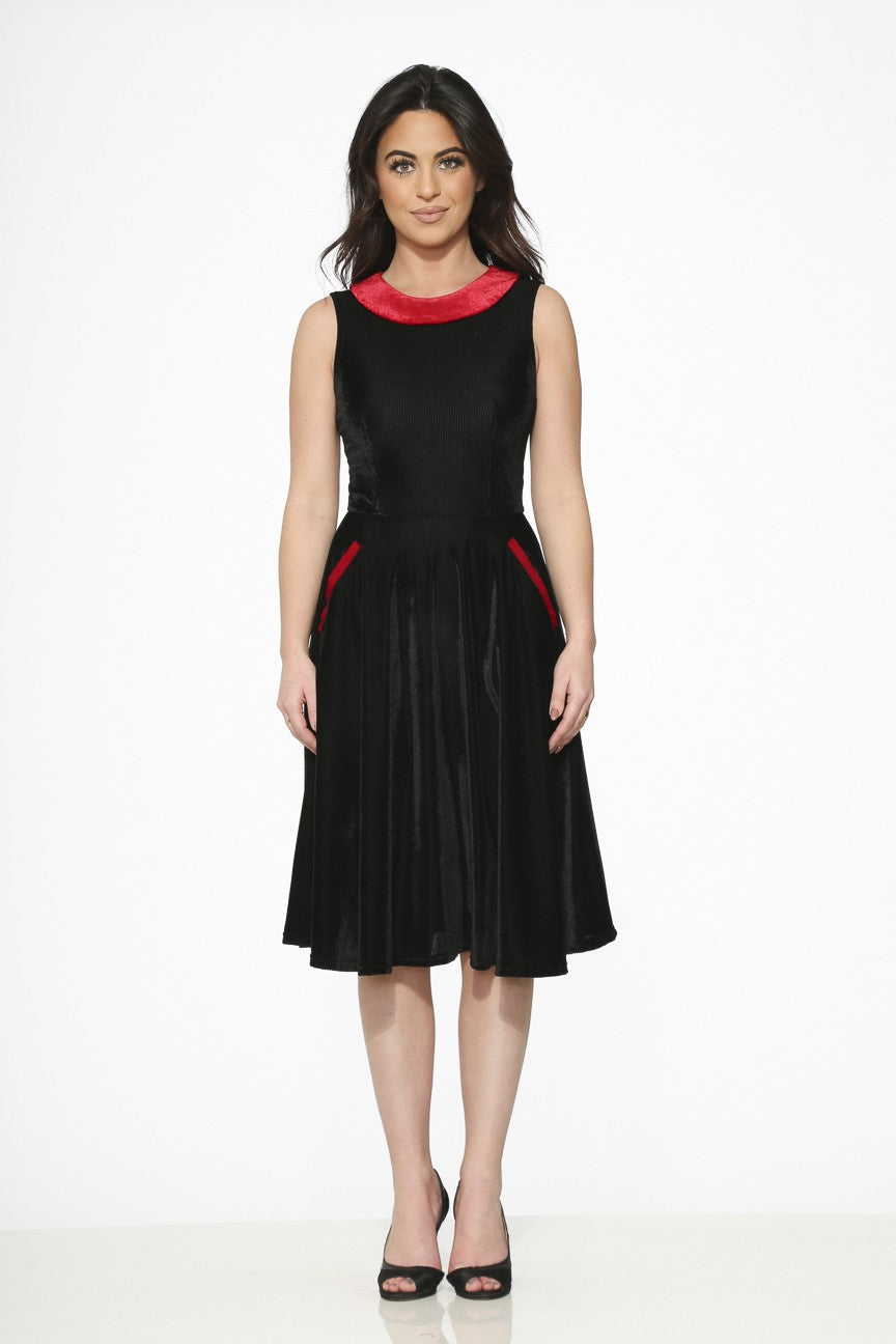 20500 Black Red Kurt Roy Dress