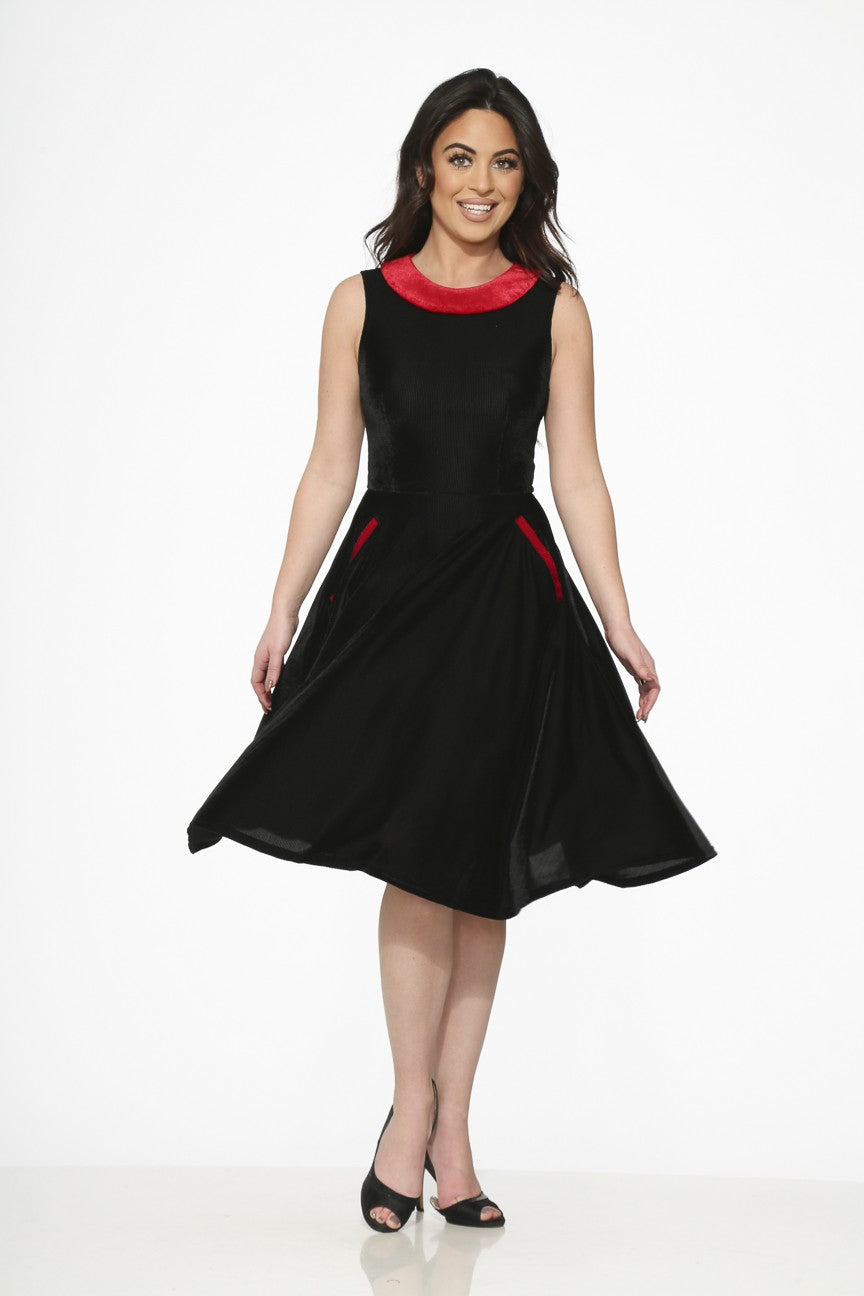 20500 Black Red Kurt Roy Dress