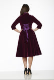20603 Purple Nightshade Velvet Dress