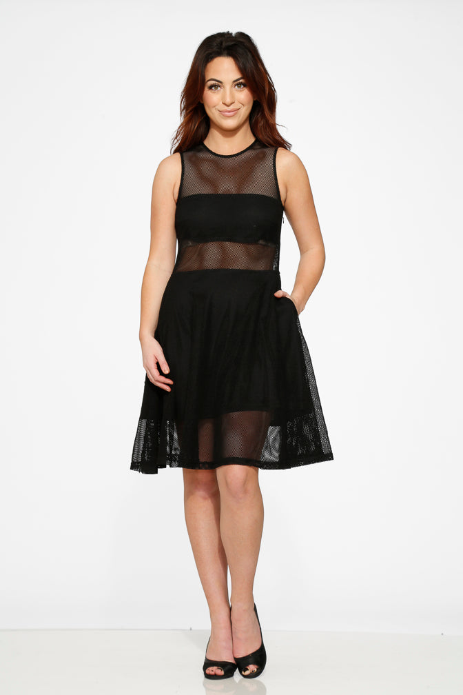 20650 Black Knitted Dress