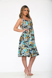 21860 Blue Paint Blush Swing Dress