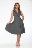 21951 Gray Swing Dress