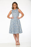 23240 Blue Daisy Floral Dress