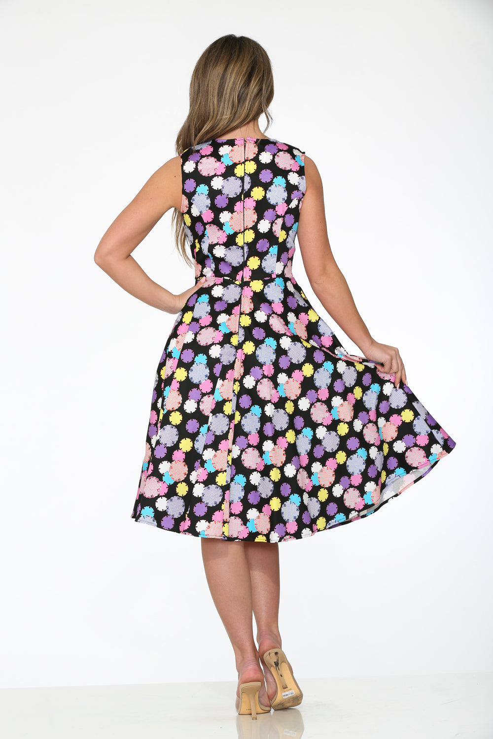 23630 Black Purple Dress