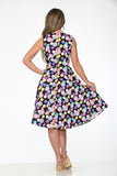 23630 Black Purple Dress