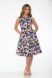 23630 Black Purple Dress