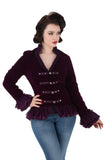 30102 Gloria Jacket in Purple Velvet