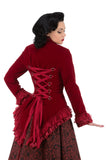3034 Gloria Jacket in Red Velvet