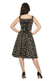 3087 Violin Vixen Swing Dress in Black
