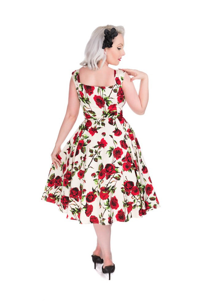 3205 Vintage Rose Swing Dress