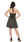6376 Violin Vixen Mini Dress in Black