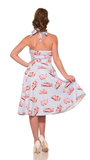 4111 Car Hop Halter Swing Dress