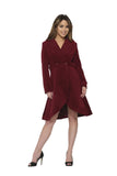 4124 Katherine Coat in Burgundy