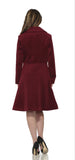 4124 Katherine Coat in Burgundy