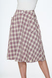 49300 Pink Plaid Skirt