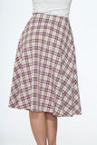 49300 Pink Plaid Skirt