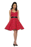6376 Violin Vixen Mini Dress in Red