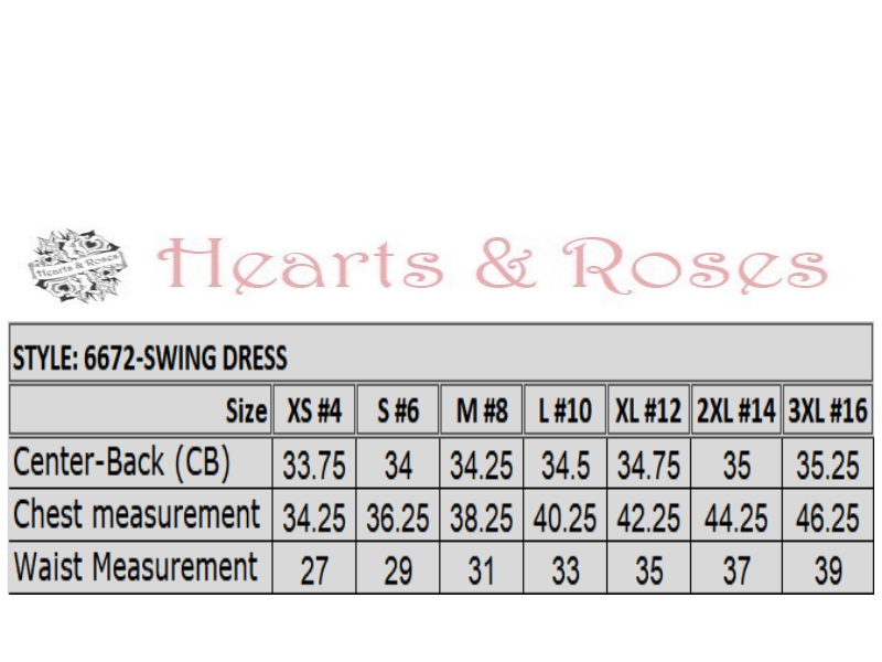 6672 Skull Baby Swing Dress in Hot Red