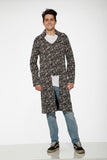 80011 Gray Jacquard Men's Coat