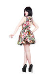 8004 Alice Pink Lily Mini Dress