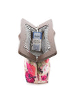8401 Samantha Floral Wood Clutch Bag