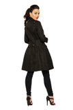 9190 Marcella Flared Brocade Coat