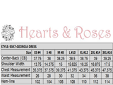 9347 White Rose Floral Georgia Dress