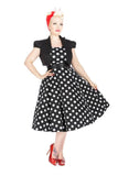 9354 Bolero Dress In Big Dots