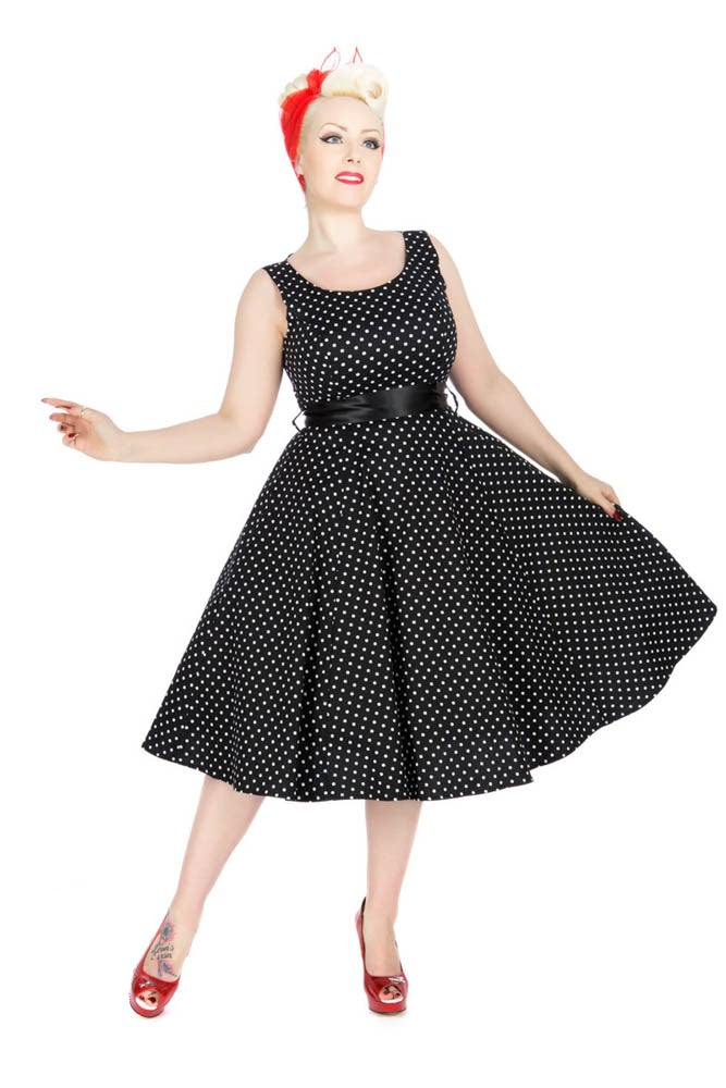 9354 Bolero Dress In Polka Dots