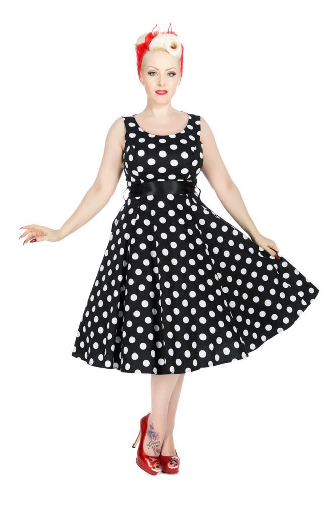 9354 Bolero Dress In Big Dots